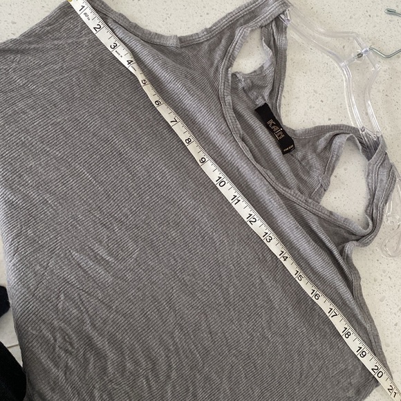 KAIN LABEL one size Heather grey ribbed tank top cami - Picture 6 of 6
